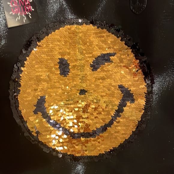 Olivia Miller Faux Leather Handbag with Reverse Sequin Embellishment - Picture 6 of 14